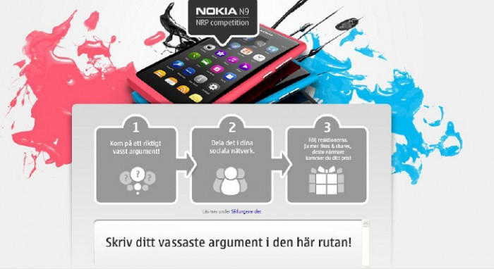 Webbtävling Nokia N9